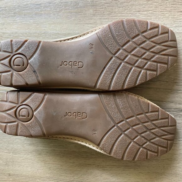 GABOR WOMEN'S ULTRA FLEX PERFORATED LEATHER DRIVING LOAFER TAN SZ 8 1/2! - Picture 8 of 9